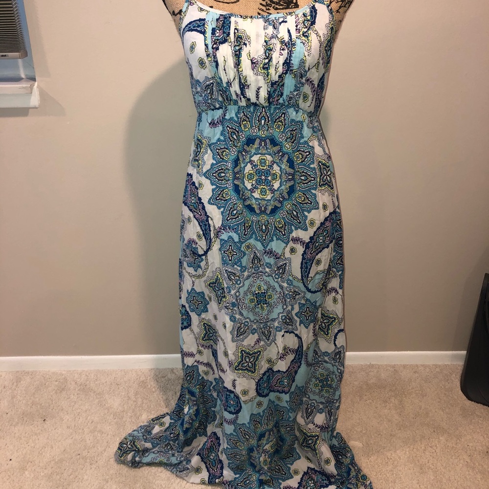 Paisley maxi dress